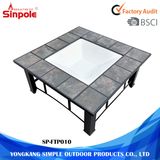 Unqiue Wood BBQ Grill Fire Pit Garden Table