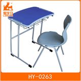 Wood School Desk with Plastic Chair of Student University