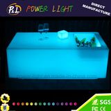 Plastic Rechargeable Illuminated LED Bar Table with Ice Box