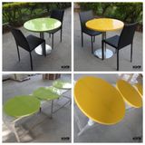 Modern Marble Solid Surface Fast Food Dining Tables and Chairs