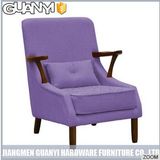 Orange Color Wooden Legs Cheap Modern Sofa with Soft Cushion