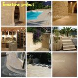 Haobo Stone Factory Direct Sale of Tumbled Light Beige Limestone Tiles