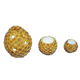 Ceramic Pinecone Shape Candle Holder for Home Decoration