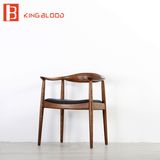 Comfortable Office Single Wooden Sofa Armrest Chair with Whosesale Director Price