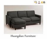 L Shape Dark Grey Fabric Sectional Sofa with Chaise (HD156)
