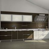 up Flat Open Gloss High Paint Kitchen Cabinet