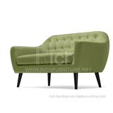 New Design Hotel Bedroom Fabric Sofa (2seater)