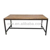 Dt-4021 Reclaimed Elm Industrial Style Dining Table