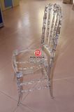 Resin Plastic PC Royal Chiavari Chair in Clear Plastic Resinroyal Chair