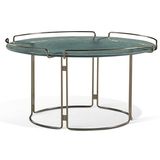 Marble Coffee Table Design with Stainless Steel Frame (ST0043)