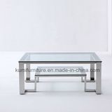 Clear Glass Top Tea Table with Home Furniture