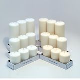 White Color Wedding or Christmas Pillar Candle for Decoration