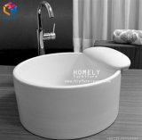 Hly Small Size Countertop Rostone Foot Basin for Salon