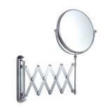 Bathroom Wall-Mounted Makeup Scissor Arm 3X Magnifying Mirror (MO-8C-W)