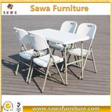 White Plastic Beautiful Folding Outdoor Square Table for Picnic