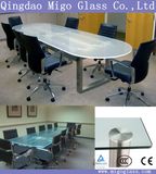 Modern Clear / Opaque Toughened Safety Glass Table Tops