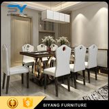 Favourable Price Dining Room Marble Dining Table Stainless Steel Table