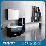 2017 Hot Sale Black Painting MDF Bathroom Cabinet Sw-1314