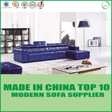 Home Genuine Leather Sofa Bed with Feather