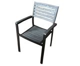 Outdoor Polywood Chair with Carving Surface Finished (WPC-002)