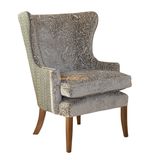 (CL-2214) Antique Wooden Hotel Furniture with Fabric Arm Chair