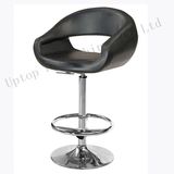 Black Casino Swivel Leather Bar Stool (SP-HBC313)