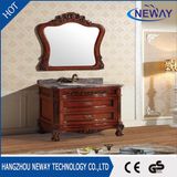 Floor Mounted Antique Wooden Bathroom Cabinet