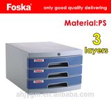 Foska Good Quality 3 Layers File Cabinet with Lock