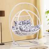 Garden Furniture Double Swing Swing, Rattan Furniture, Rattan Basket (D156)