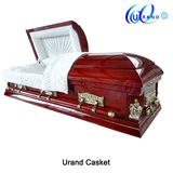 High Gloss Velvet Interior Last Supper Pieta Coffin and Casket