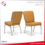 Yellow Fabric Silver Legs Church Auditorium Chair (JC-101)