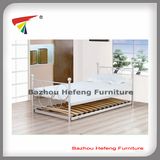 Metal Single Bed with Wood Slats (HF048)