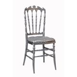 New Design Silver Lucite Plastic Royal Chairs in Rental