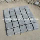 Natural G654 Cobblestone, Polished Dark Grey Granite Driveway Paving Stone