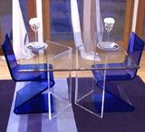 Qcy Factory Direct Sale Customized Creative Organic Glass Coffee Table