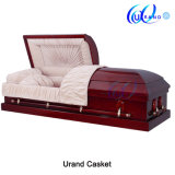 Cherry Color Velvet Interior Best Seller Coffin and Casket