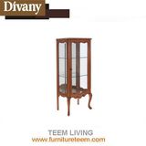 Luxury Solid Wood Door Kitchen Cabinet with Wine Rack Design