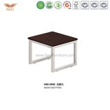 Wooden Tea Table with Metal Frame