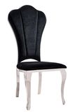 Red Fabric Luxury Stainless Steel Furniture Dining Chairs