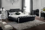 Chestfield Leather Bed, Soft Bed, Leather Bed (SBT-5824)