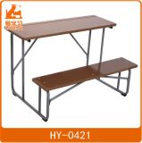 School Furniture Double Wooden Tables and Chairs