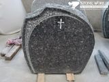 Granite Stone Monument / Tombstone with Custom Design - Tt15