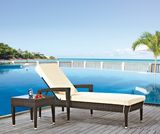 Outdoor Wicker/Rattan Pool Chaise Lounge (LN-6038)