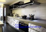 2017 China New Foshan Zhihua Wooden Apartment Ready Made MDF European Standard China Kitchen Cabinet Design