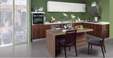 Panel Kitchen Furniture Melamine Kitchen Cabinet (zg-016)