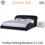 2212 Real Leather Modern Bed