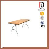 Hotel Banquet Table Round Folding Metal Wooden Table Br-T053