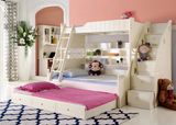 Korean Style Solid Wood Bunk Bed for Children Bedroom Furniture (9001)
