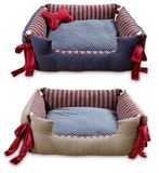 Solid Cotton Canvas Pet Bed