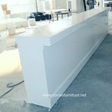 Corian Glacier White Seamless Made High Bar Counter
